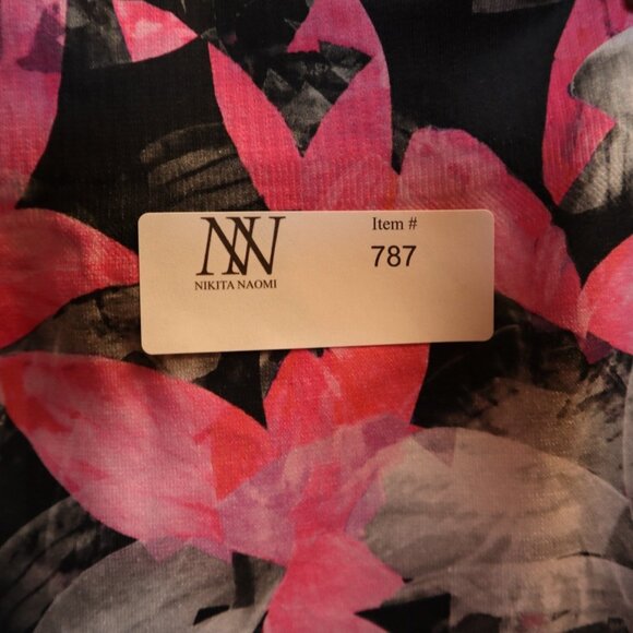 #787 No Boundaries Women's Large (11/13) Floral Print Leggings - Picture 4 of 4